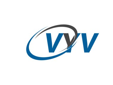 VYV yaratıcı logo tasarımı vektör çizimi
