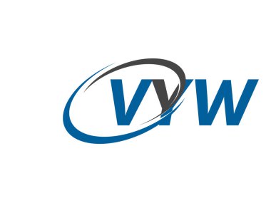VYW yaratıcı logo tasarımı vektör çizimi