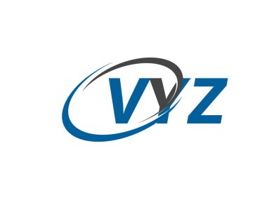 VYZ yaratıcı logo tasarımı vektör çizimi