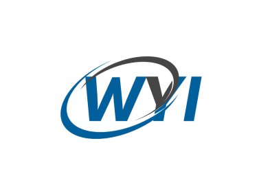 WYI yaratıcı logo tasarımı vektör çizimi