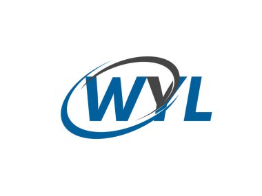 WYL yaratıcı logo tasarımı vektör çizimi