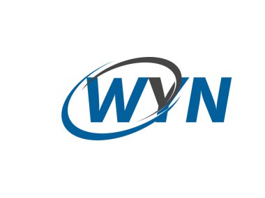 WYN yaratıcı logo tasarımı vektör çizimi