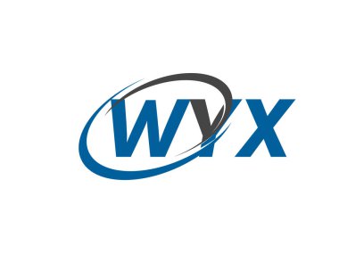 WYX yaratıcı logo tasarımı vektör çizimi