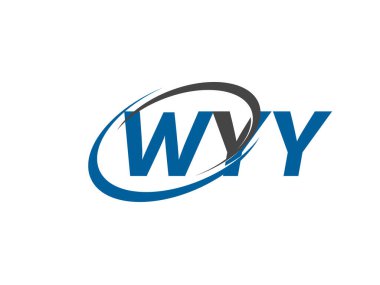 WYY yaratıcı logo tasarımı vektör çizimi