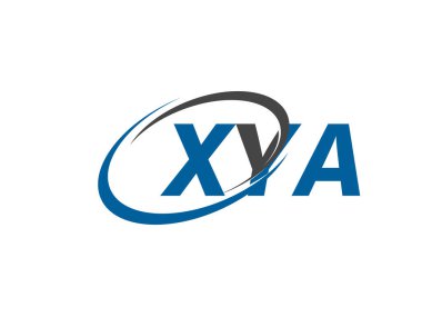XYA yaratıcı logo tasarımı vektör çizimi