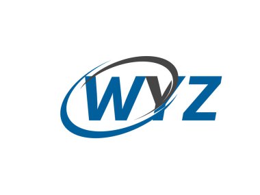 WYZ yaratıcı logo tasarımı vektör çizimi