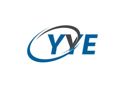 YYE yaratıcı logo tasarımı vektör çizimi
