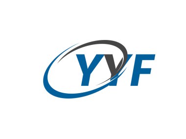 YYF yaratıcı logo tasarımı vektör çizimi