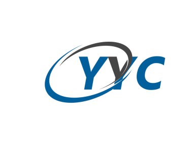 YYC yaratıcı logo tasarımı vektör çizimi