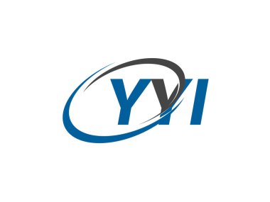 YYI yaratıcı logo tasarımı vektör çizimi