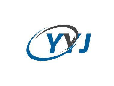 YYJ yaratıcı logo tasarımı vektör çizimi