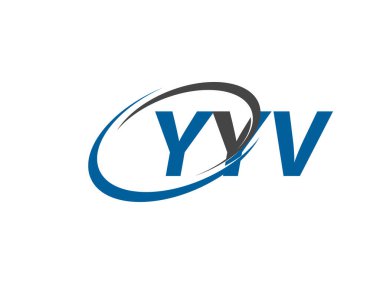 YYV yaratıcı logo tasarımı vektör çizimi