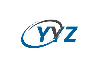 YYZ yaratıcı logo tasarımı vektör çizimi