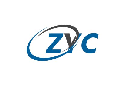 ZYC yaratıcı logo tasarımı vektör çizimi
