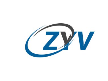 ZYV yaratıcı logo tasarımı vektör çizimi