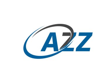 AZZ yaratıcı logo tasarımı vektör çizimi