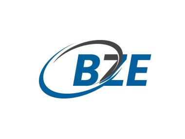 BZE yaratıcı logo tasarımı vektör çizimi