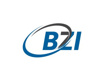 BZI yaratıcı logo tasarımı vektör çizimi