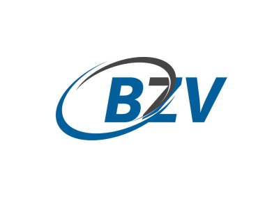BZV yaratıcı logo tasarımı vektör çizimi