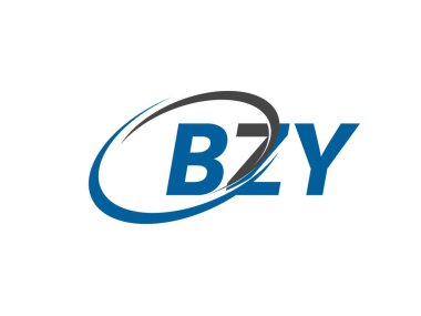 BZY yaratıcı logo tasarımı vektör çizimi