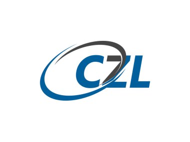 CZL yaratıcı logo tasarımı vektör çizimi