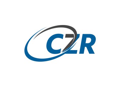 CZR yaratıcı logo tasarımı vektör çizimi