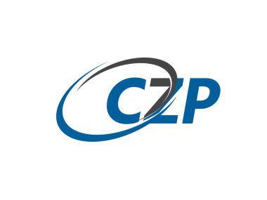 CZP yaratıcı logo tasarımı vektör çizimi