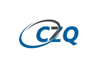 CZQ yaratıcı logo tasarımı vektör çizimi