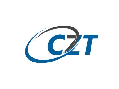 CZT yaratıcı logo tasarımı vektör çizimi