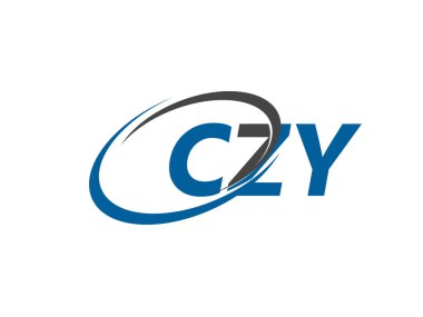 CZY yaratıcı logo tasarımı vektör çizimi