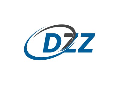 DZZ yaratıcı logo tasarımı vektör çizimi