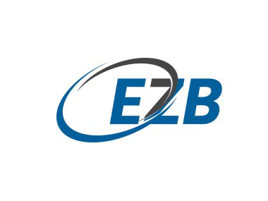 EZB yaratıcı logo tasarımı vektör çizimi