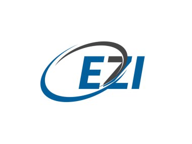 EZI yaratıcı logo tasarımı vektör çizimi