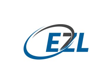 EZL yaratıcı logo tasarımı vektör çizimi