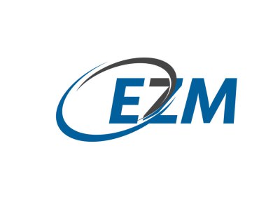 EZM yaratıcı logo tasarımı vektör çizimi
