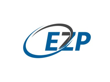 EZP yaratıcı logo tasarımı vektör çizimi