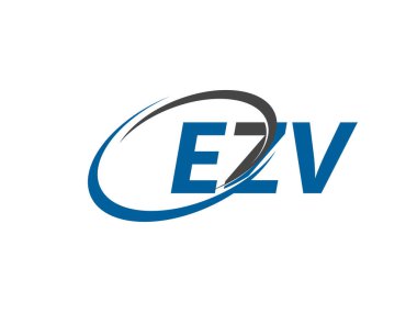 EZV yaratıcı logo tasarımı vektör çizimi
