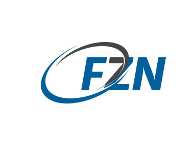 FZN yaratıcı logo tasarımı vektör çizimi