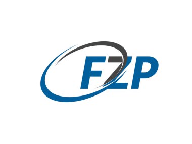 FZP yaratıcı logo tasarımı vektör çizimi