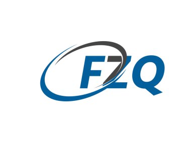 FZQ yaratıcı logo tasarımı vektör çizimi
