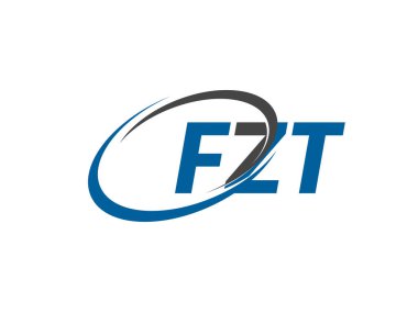 FZT yaratıcı logo tasarımı vektör çizimi