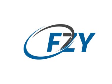 FZY yaratıcı logo tasarımı vektör çizimi