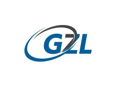 GZL yaratıcı logo tasarımı vektör çizimi