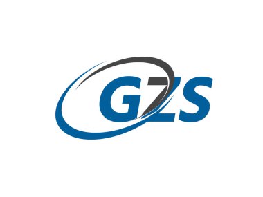 GZS yaratıcı logo tasarımı vektör çizimi