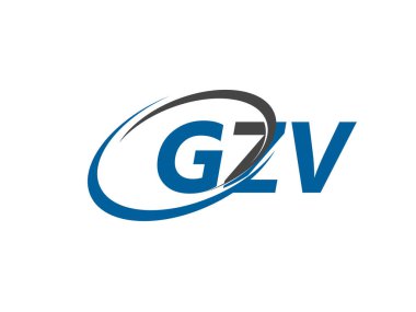 GZV yaratıcı logo tasarımı vektör çizimi