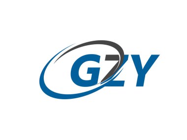 GZY yaratıcı logo tasarımı vektör çizimi