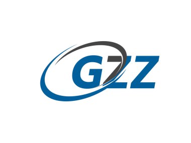 GZZ yaratıcı logo tasarımı vektör çizimi