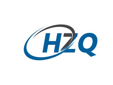 HZQ yaratıcı logo tasarımı vektör çizimi