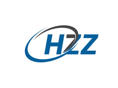 HZZ yaratıcı logo tasarımı vektör çizimi