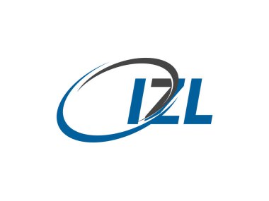 IZL yaratıcı logo tasarımı vektör çizimi
